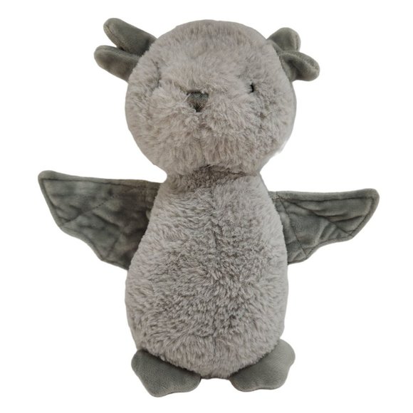 Debi Lilly Bat Plush Floral Services Stuffed Animal Grey Fuzzy Poseable Wings - Picture 1 of 7